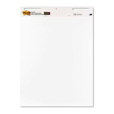 3M Post-it Easel Pads Self-Stick Easel Pads 559VAD6PK, 25" x 30", White, 30 Sheets, 6/Pack 559VAD6PK